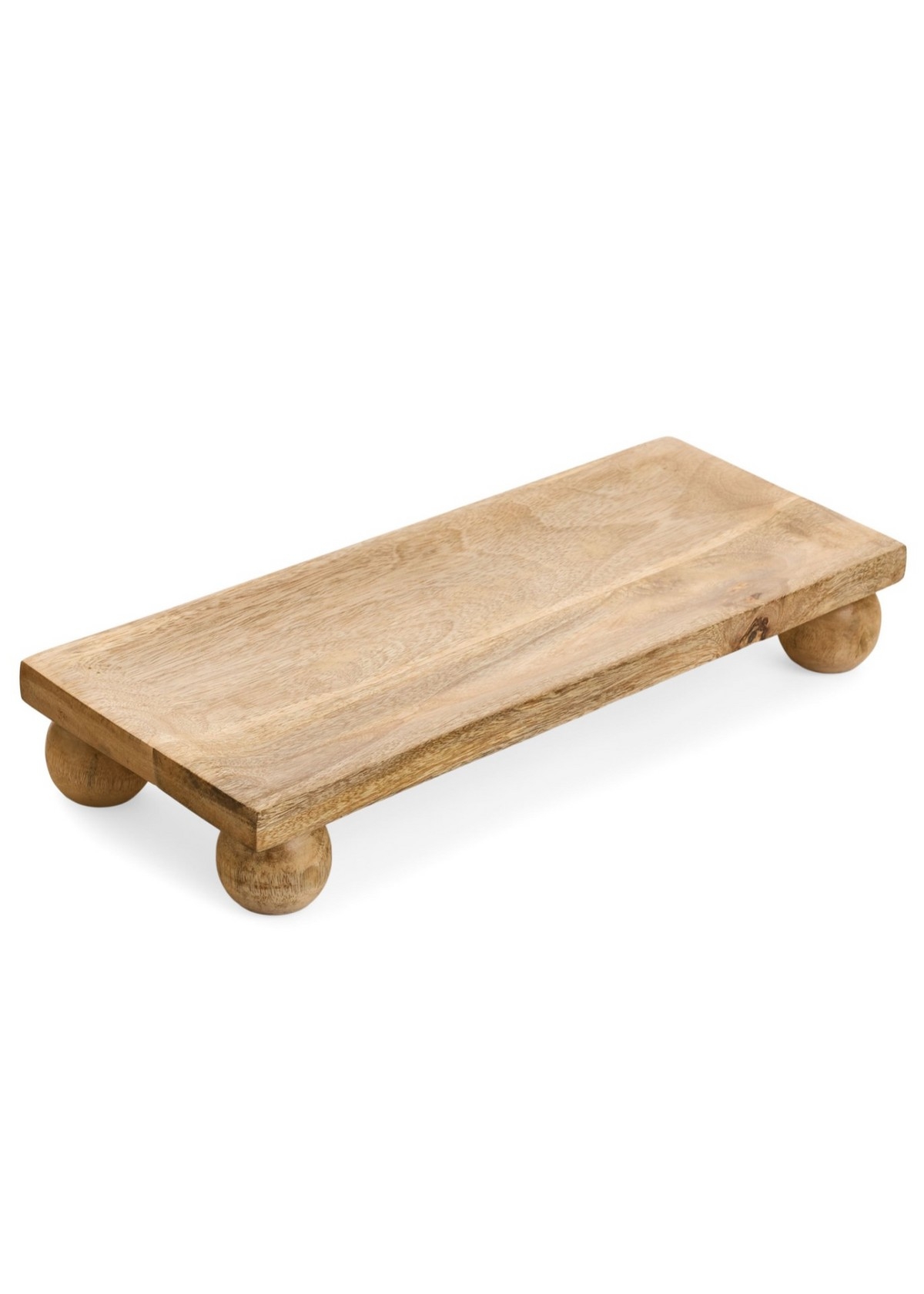 ADV Planche de service avec pieds ronds en bois de manguier