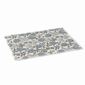 ABBOTT Napperon au motif floral Collection Emma C-Bleu