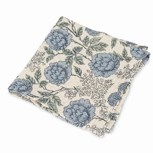 ABBOTT Serviette de table à motif floral Collection Emma C-Bleu