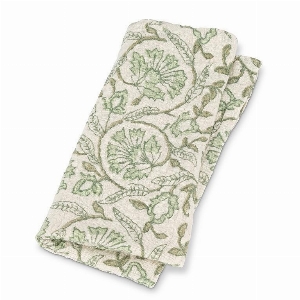 ABBOTT Serviette de table à motif floral Collection Evelyn C- Vert