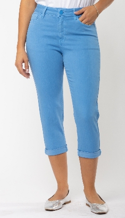 CARRELI Capri à jambes étroites C-Bleu