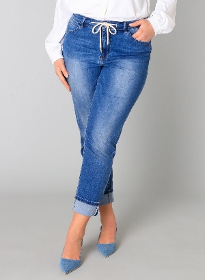 YESTA  Jeans à jambes étroites C- Bleu délavé