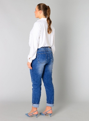 YESTA  Jeans à jambes étroites C- Bleu délavé