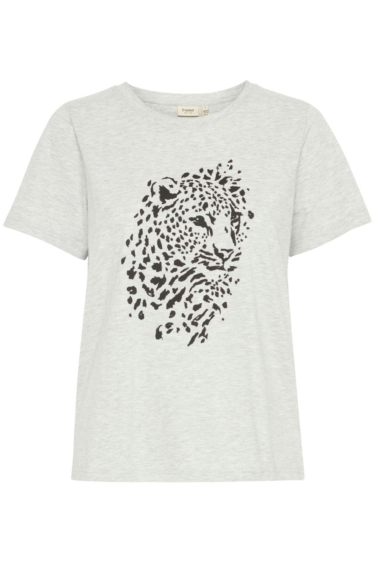FRANSA T-Shirt avec motif imprimé devant C-Blanc