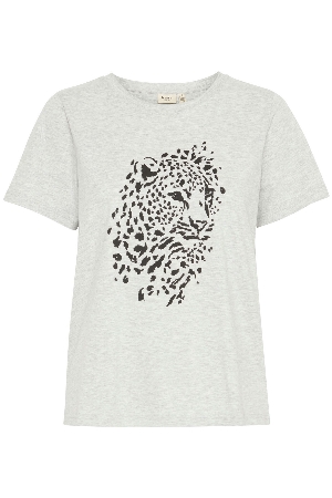 FRANSA T-Shirt avec motif imprimé devant C-Blanc
