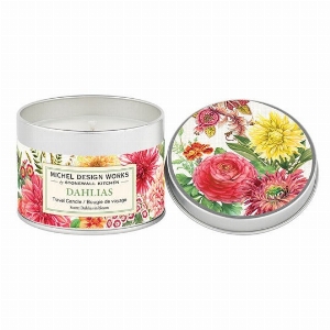 MICHEL DESIGN Bougie de voyage 155g Parfum: Dahlia