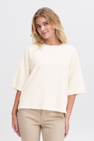 FRANSA Chandail à manches 3/4 C- Blanc Taille XXL