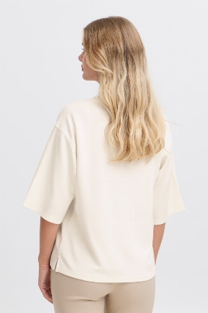 FRANSA Chandail à manches 3/4 C- Blanc Taille XXL