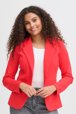 FRANSA Blazer classique à col cranté C-Rouge