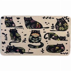 LUCIES.CA Tapis décoratif d'intérieur Thème: Les Chats