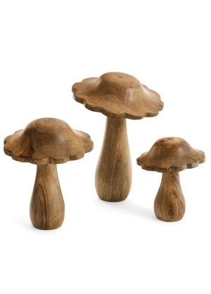 ADV Petit champignon de bois à bord festonné C-Naturel