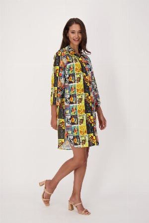 GABBY ISABELLA Robe chemisier imprimé Jazz
