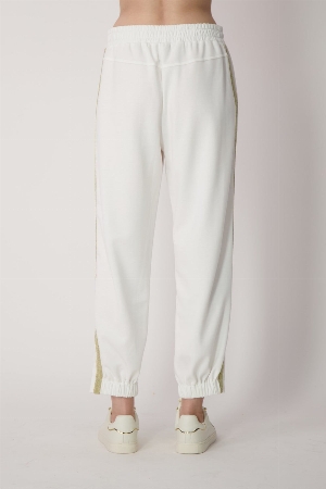 SPANNER Pantalon pull on à jambes droites avec bandes dorées