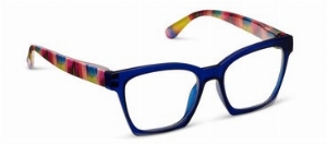 PEEPERSPECS Lunettes de lecture C-Bleu Ikat  Force: