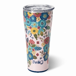 SWIG LIFE Gobelet isotherme de 32oz Motif : Bella Rosa