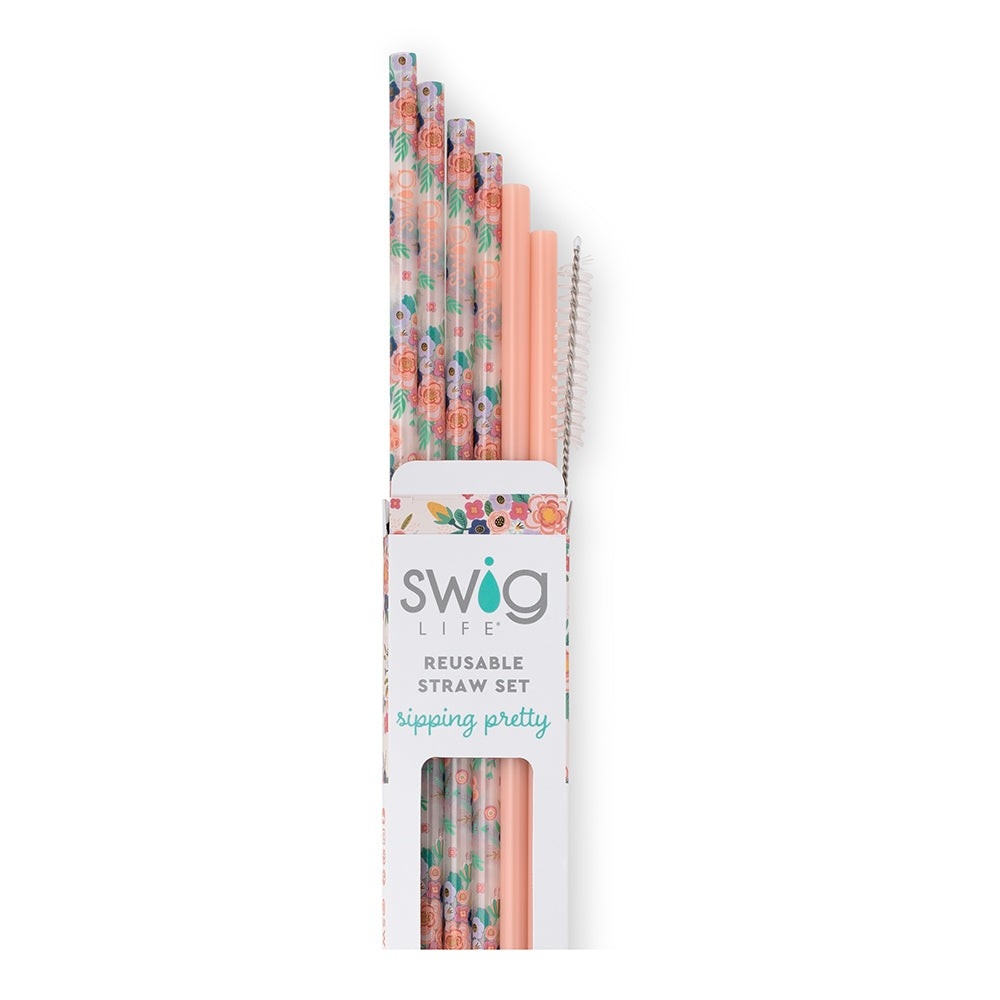 SWIG LIFE Pailles réutilisables avec brosse de nettoyage