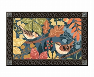 STUDIO M Tapis interchangeable 18X30po Motif : Oiseaux d'automne