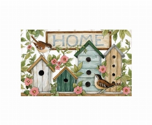 STUDIO M Tapis interchangeable 18X30po Motif : Nichoirs verts
