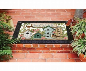 STUDIO M Tapis interchangeable 18X30po Motif : Nichoirs verts