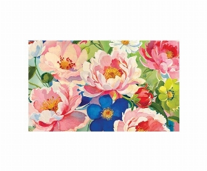 STUDIO M Tapis interchangeable18X30po Motif  Bouquet de pivoines