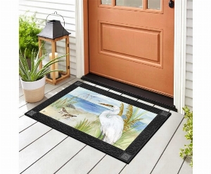 STUDIO M Tapis interchangeable 18X30po Motif: Aigrette à la plage