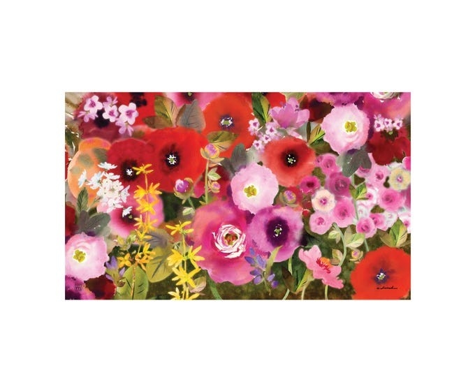 STUDIO M Tapis interchangeable 18X30po Motif: Explosion florale