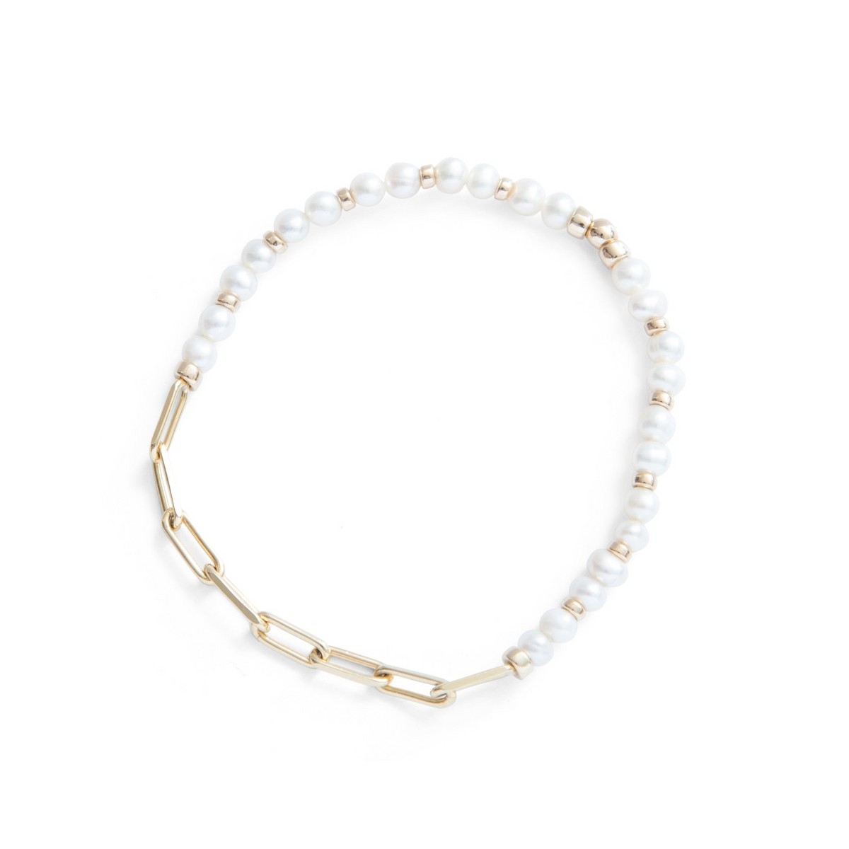 BEBLUE Bracelet Be Effortless en perles d'eau douce et vermeil
