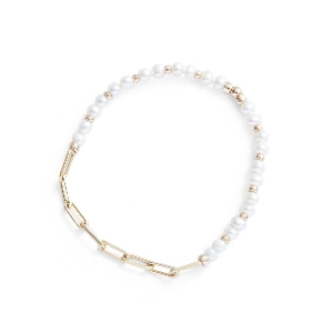 BEBLUE Bracelet Be Effortless en perles d'eau douce et vermeil