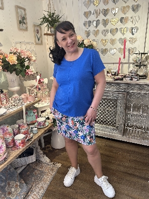 UP Jupe-culotte pull on à imprimé floral C- Multi
