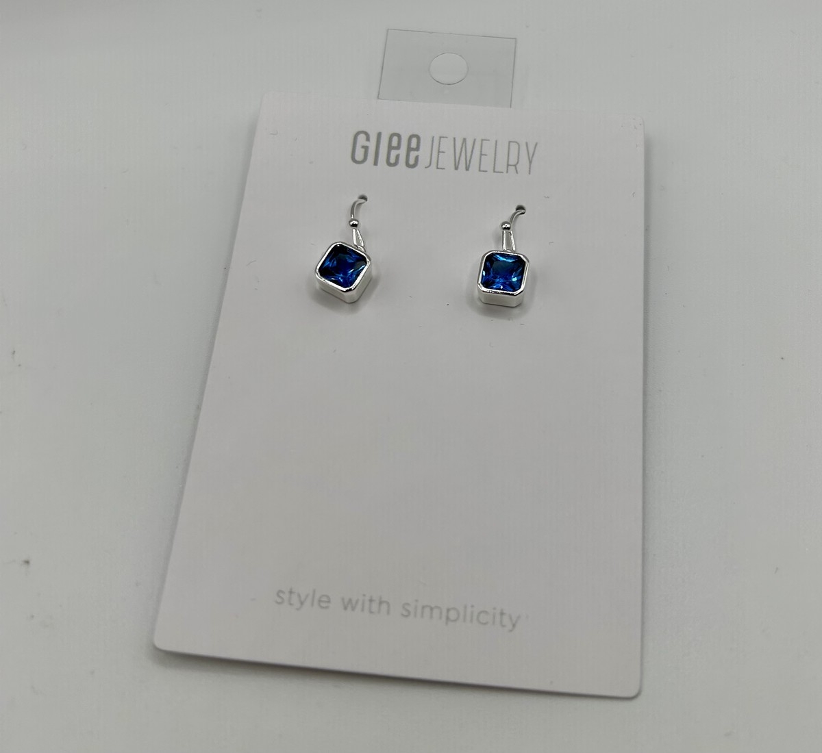 GLEE JEWELRY Boucles d'oreilles avec cristal Swarovski C-Bleu
