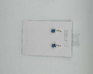 GLEE JEWELRY Boucles d'oreilles avec cristal Swarovski  C-Bleu