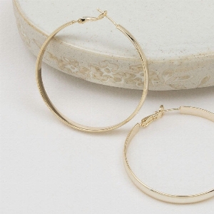 GLEE JEWELRY Anneaux larges de 2po de diamètre C-Or