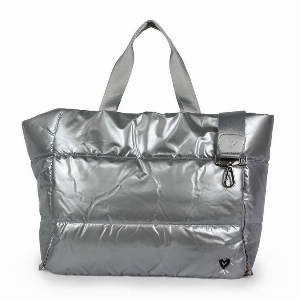 PRENELOVE Grand sac fourre-tout matelassé C- Argent