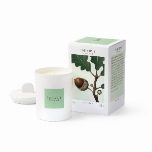 AROMASOURCE Bougie de soja 50hres Parfum : Feux de chêne