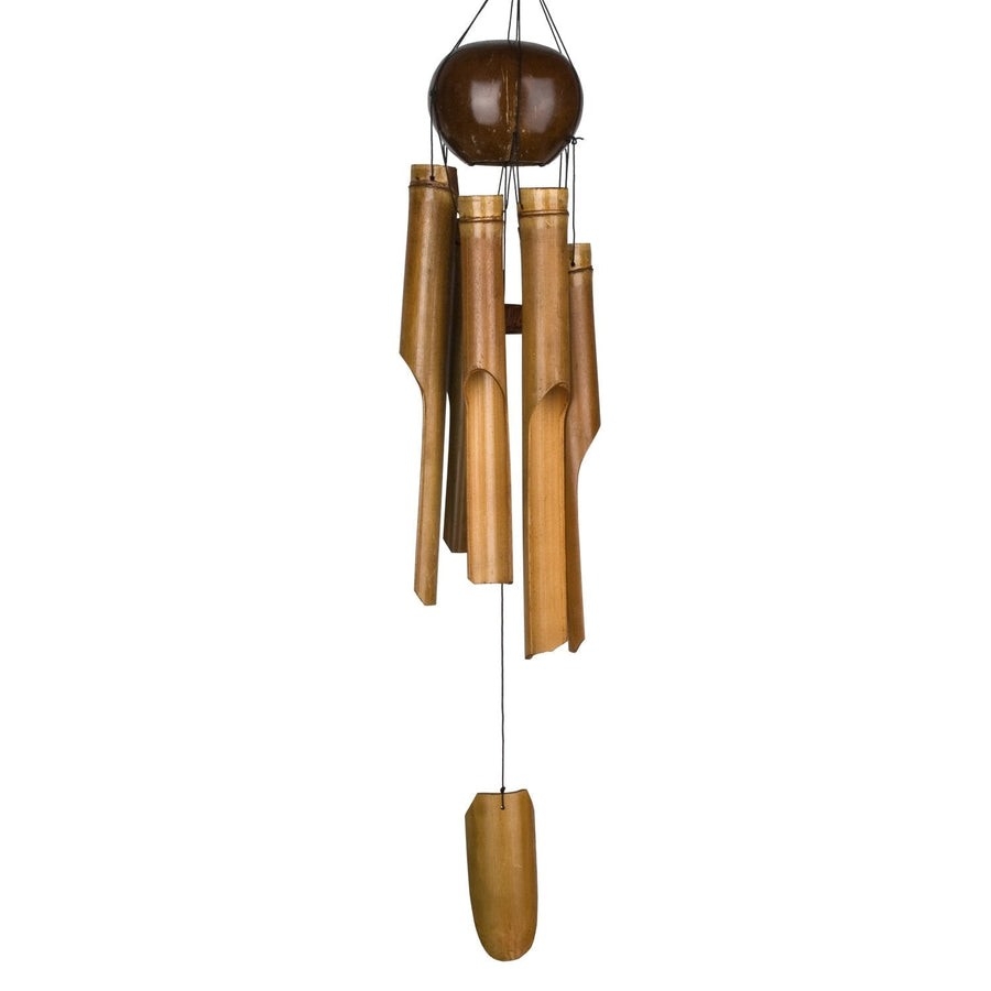 WOODSTOCK CH. Carillon de bambou avec noix coco entière
