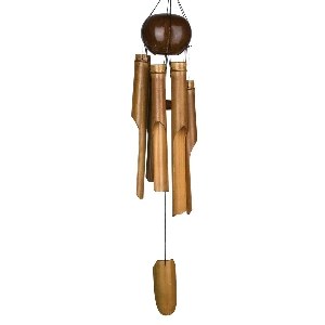 WOODSTOCK CH. Carillon de bambou avec noix coco entière