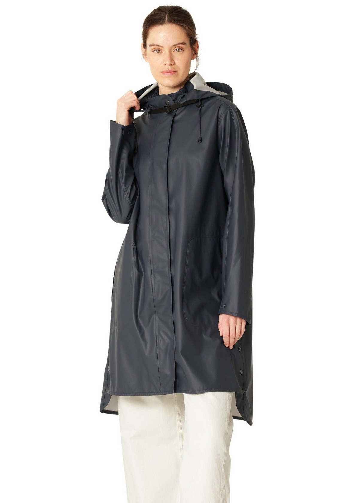 Veste Imperméable ILSE JACOBSEN HORNBAEK Taille XS - Noire Avec Capuche - Occasion Très Bon état
