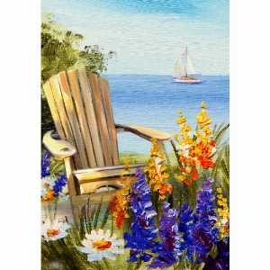 LUCIES.CA Grand drapeau 28X40po Thème: L'Horizon
