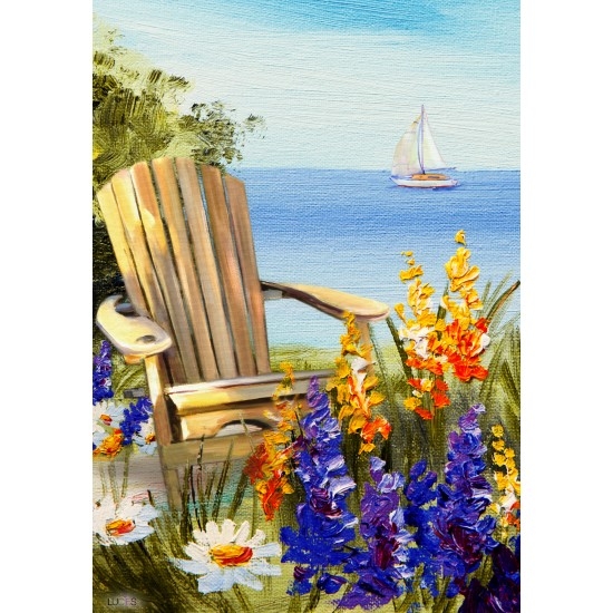 LUCIES.CA  Petit drapeau 12X18po Thème : L'Horizon