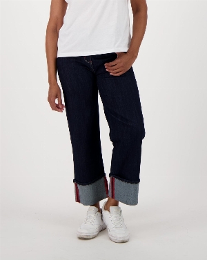 SPANNER Jeans à jambes larges et revers à l'ourlet C-Marine